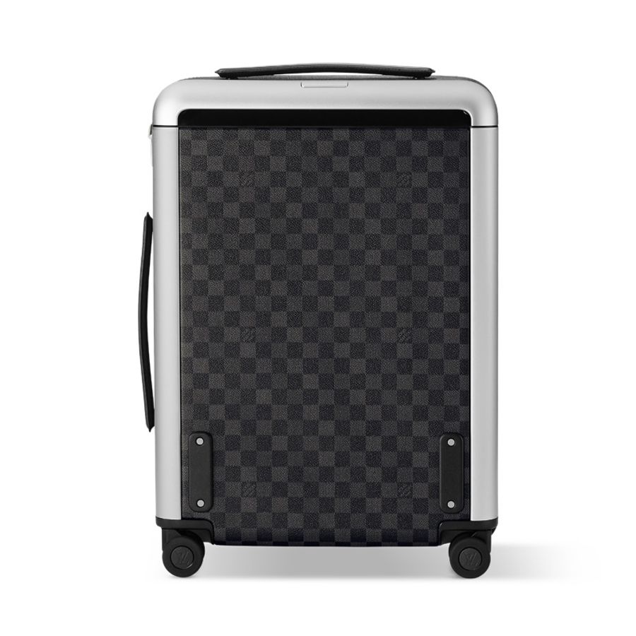 Louis Vuitton • Horizon 55 經典黑棋盤格鋁合金行李箱 原價十幾萬-2