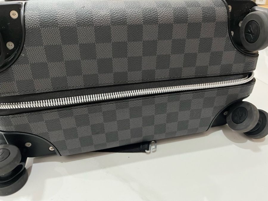 Louis Vuitton • Horizon 55 經典黑棋盤格鋁合金行李箱 原價十幾萬-7