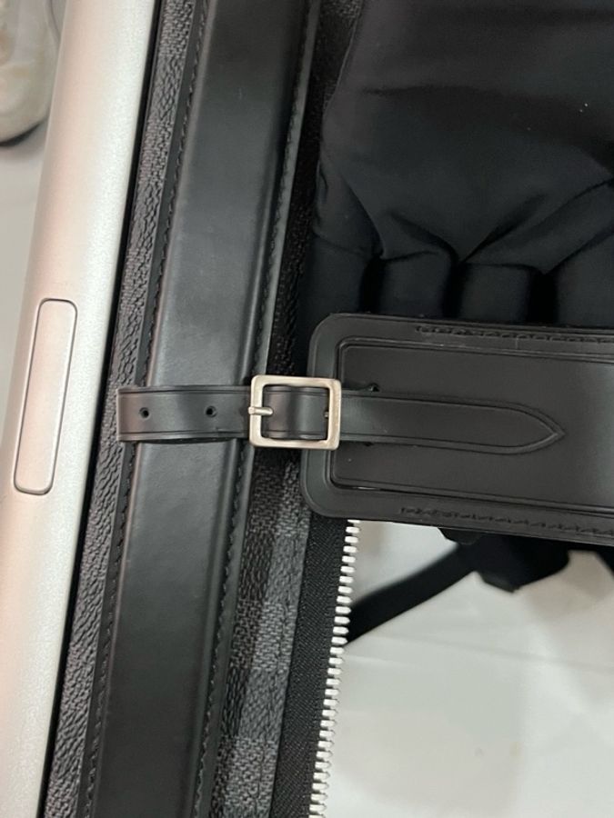 Louis Vuitton • Horizon 55 經典黑棋盤格鋁合金行李箱 原價十幾萬-11
