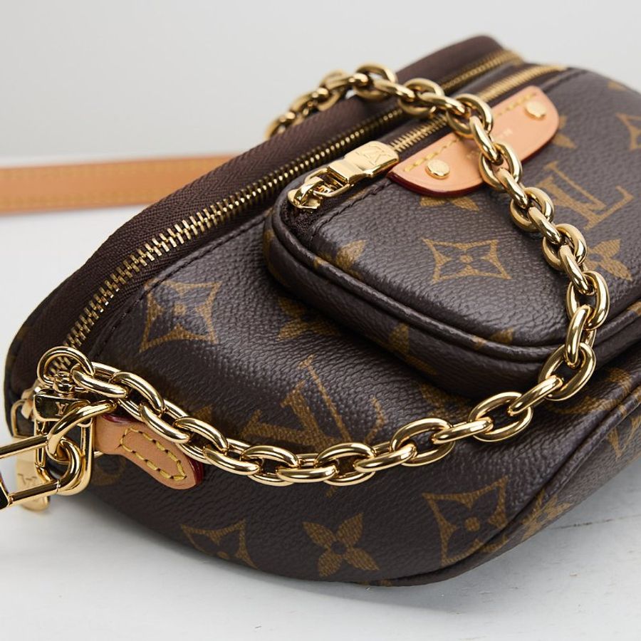 Lv mini bumbag老花 晶片款-4