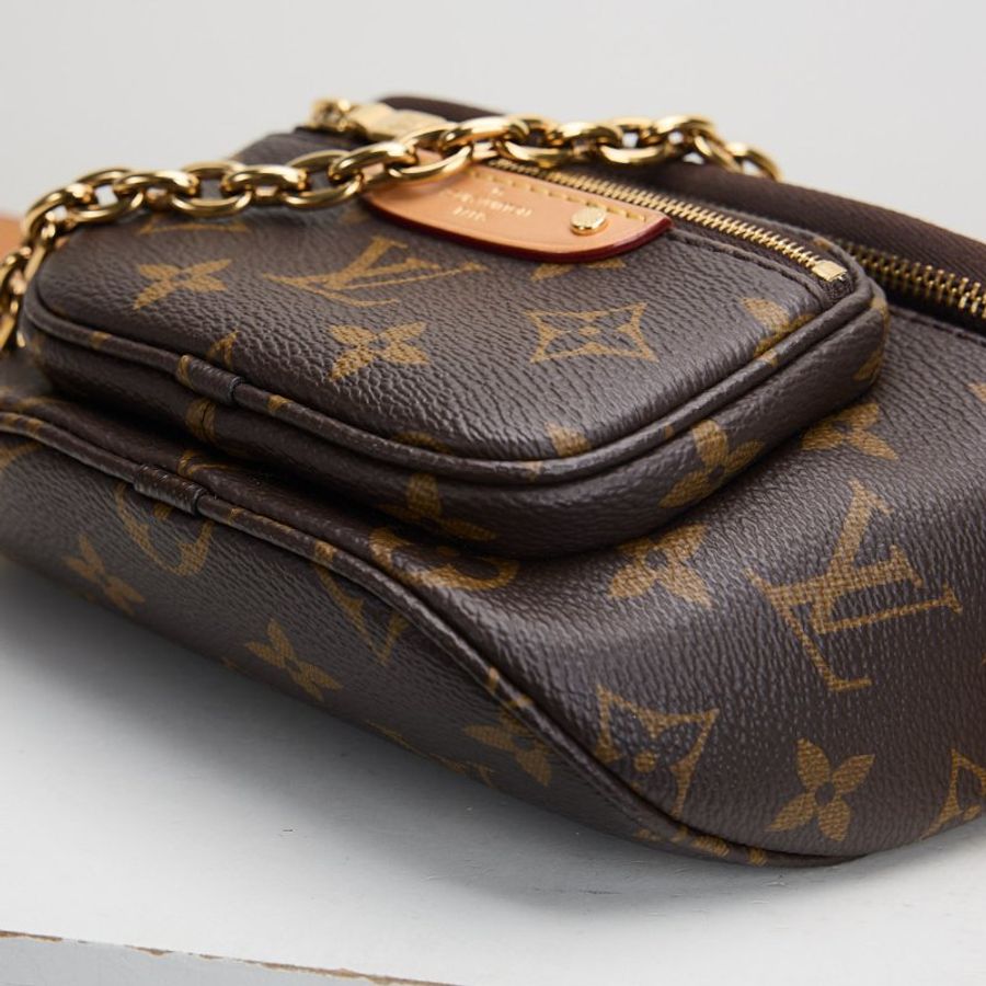 Lv mini bumbag老花 晶片款-6