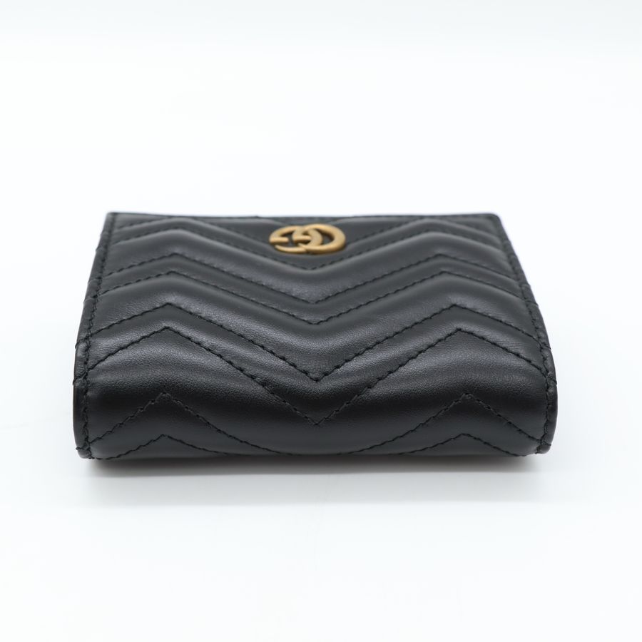 Gucci 經典黑色Marmont 短夾-5