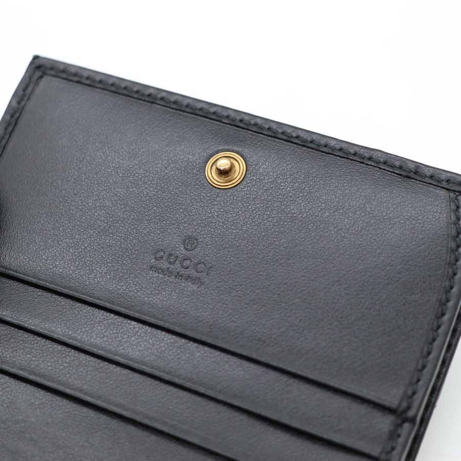 Gucci 經典黑色Marmont 短夾-8