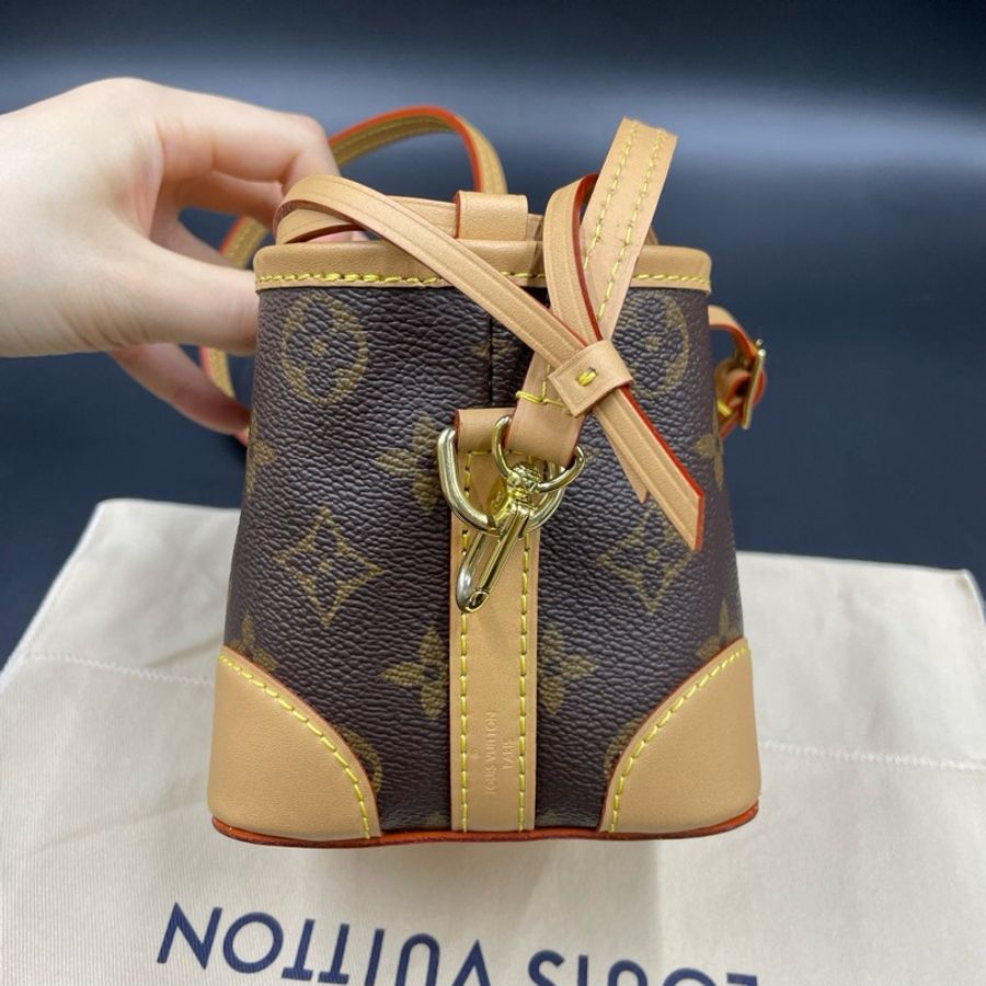 Louis Vuitton 路易威登老花Noé Purse燒麥斜挎包 原始 12*12 芯片款-3