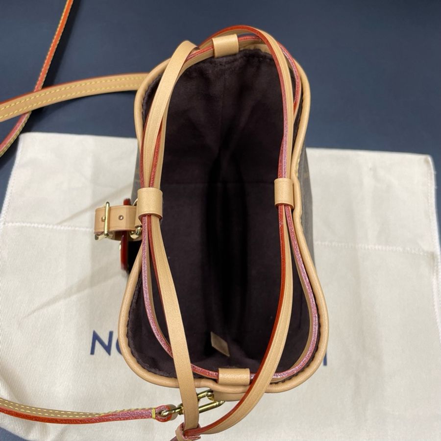 Louis Vuitton 路易威登老花Noé Purse燒麥斜挎包 原始 12*12 芯片款-7