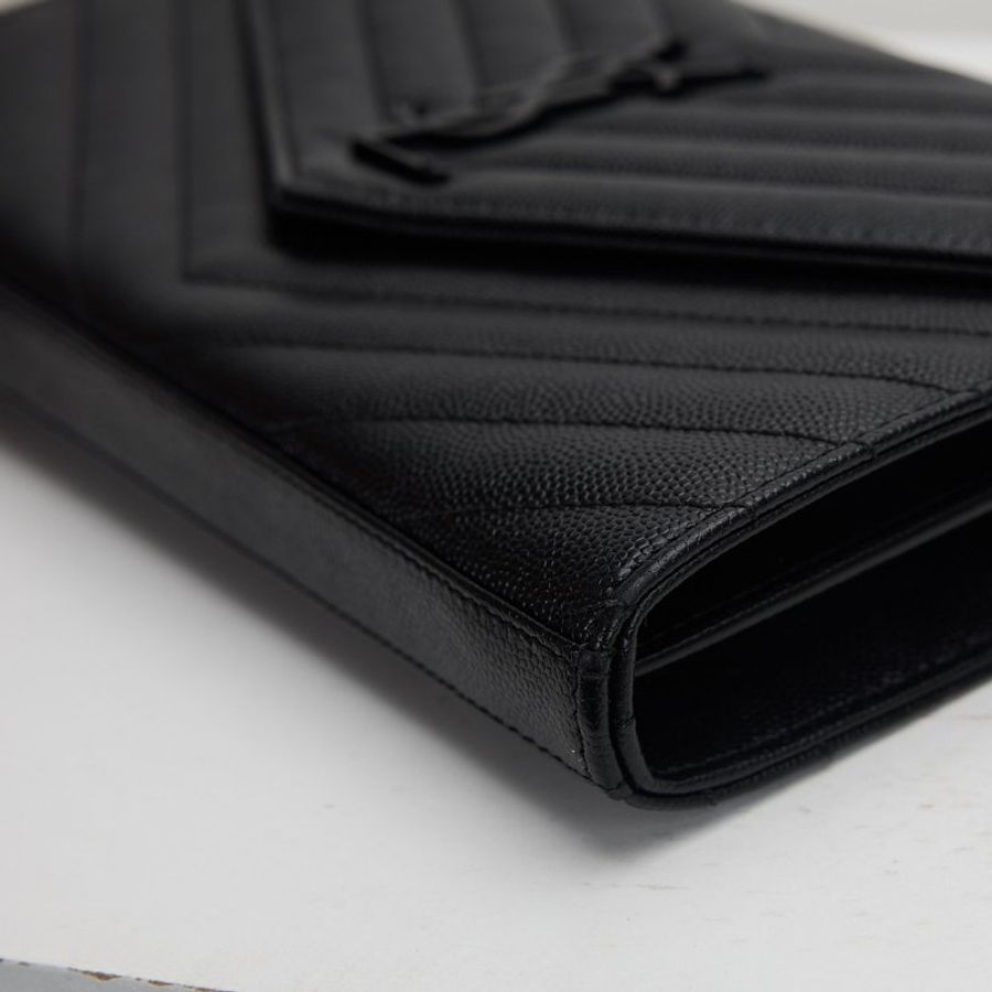 二手YSL WOC so black 大款信封包-2