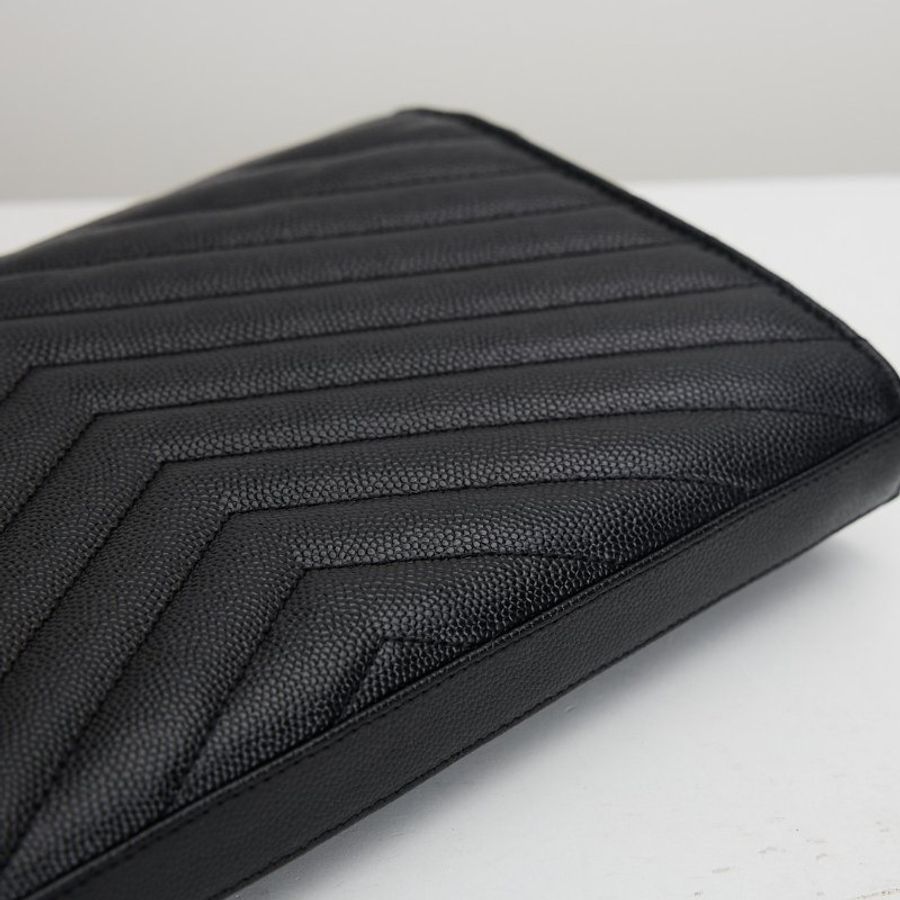 二手YSL WOC so black 大款信封包-9