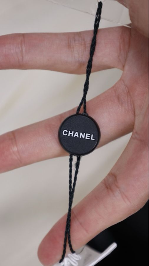 Chanel 09年香槟色蝴蝶结领口两口袋无袖连衣裙-15