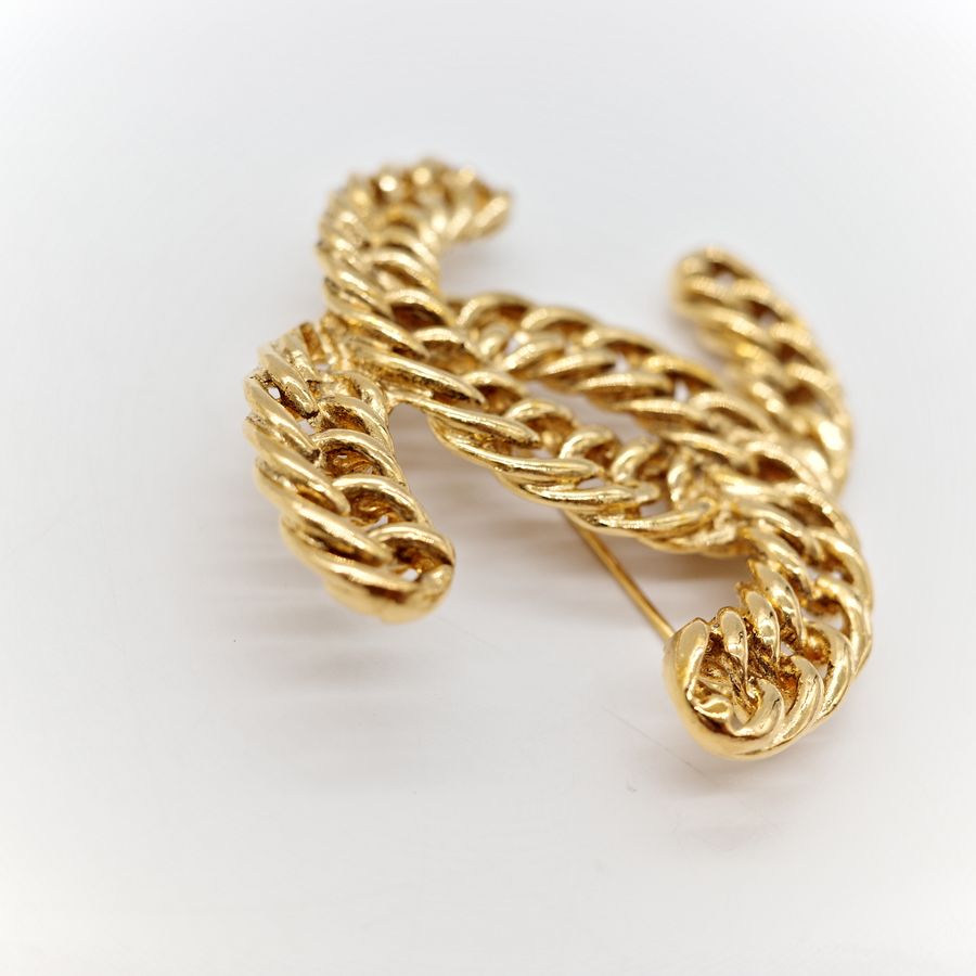 CHANEL VINTAGE 復古金胸針-2