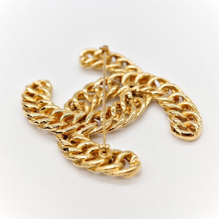 CHANEL VINTAGE 復古金胸針-3