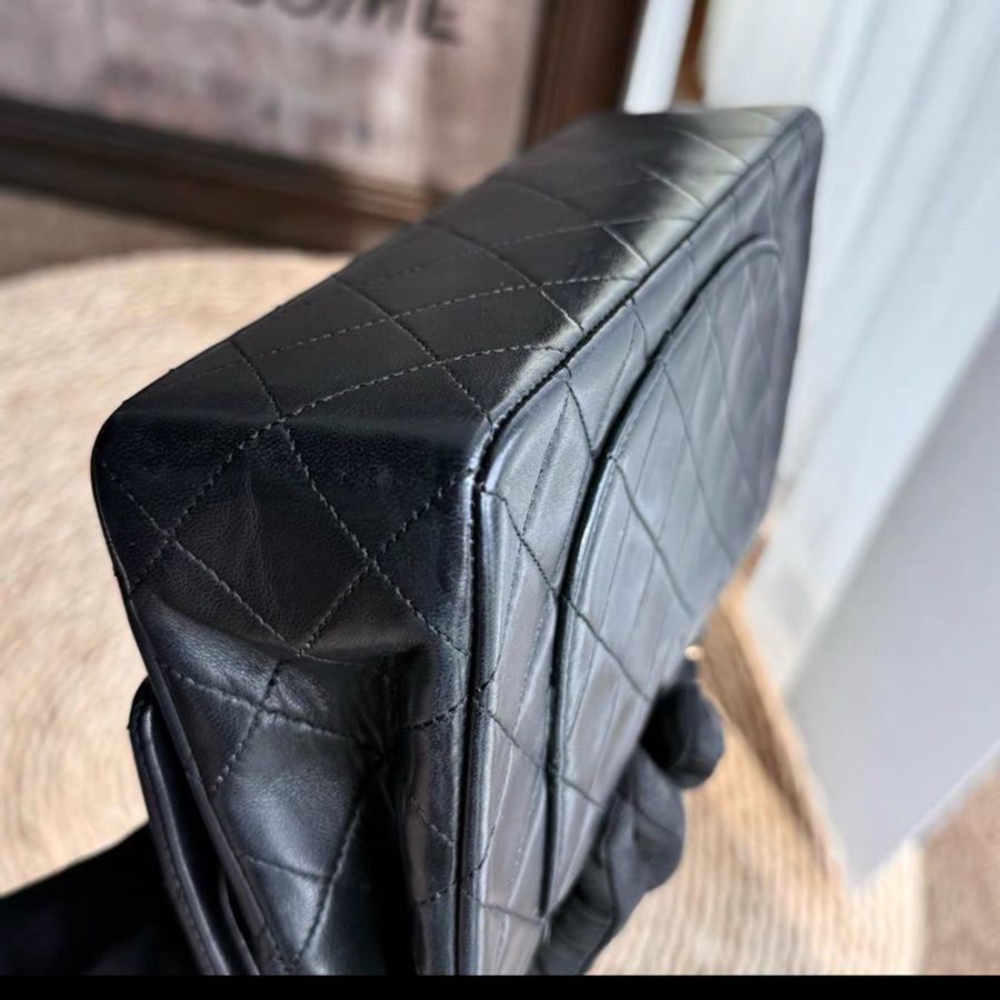 Chanel • 經典黑金羊皮Cf 23 中古款小號 24k金✨ 🈶保卡-3