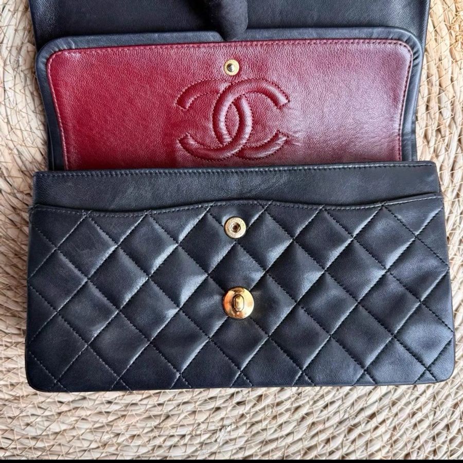 Chanel • 經典黑金羊皮Cf 23 中古款小號 24k金✨ 🈶保卡-4