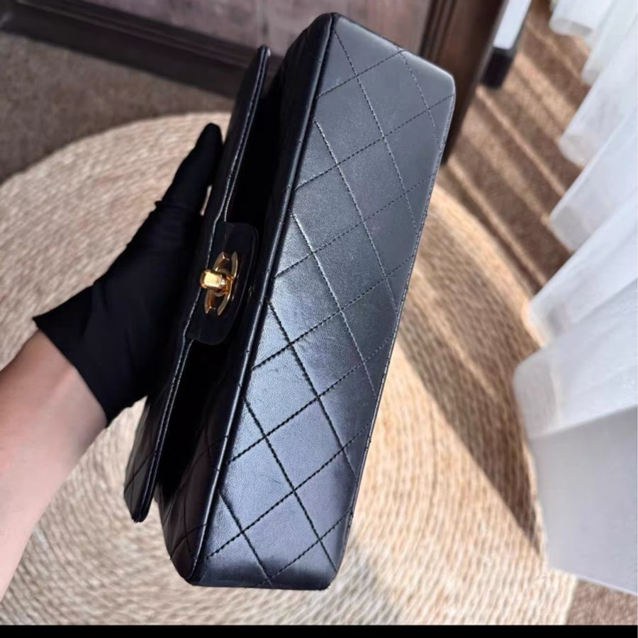 Chanel • 經典黑金羊皮Cf 23 中古款小號 24k金✨ 🈶保卡-5