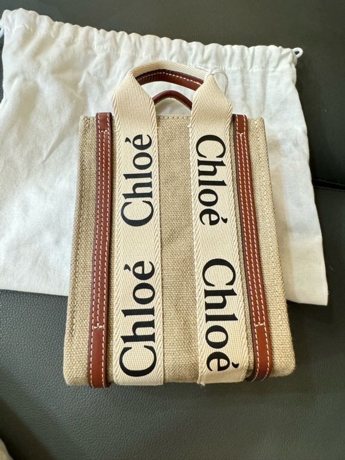全新Chloe Small Woody Tote Bag❤️-0