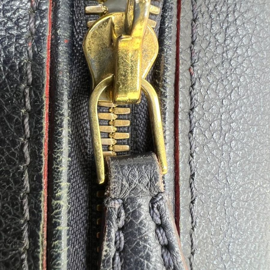 LV Speedy Bandoulière 25 藏藍壓紋款-16