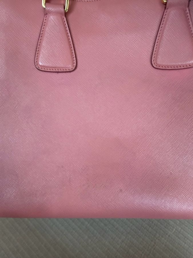 Prada/ Saffiano Lux 雙色皮革手提包-29