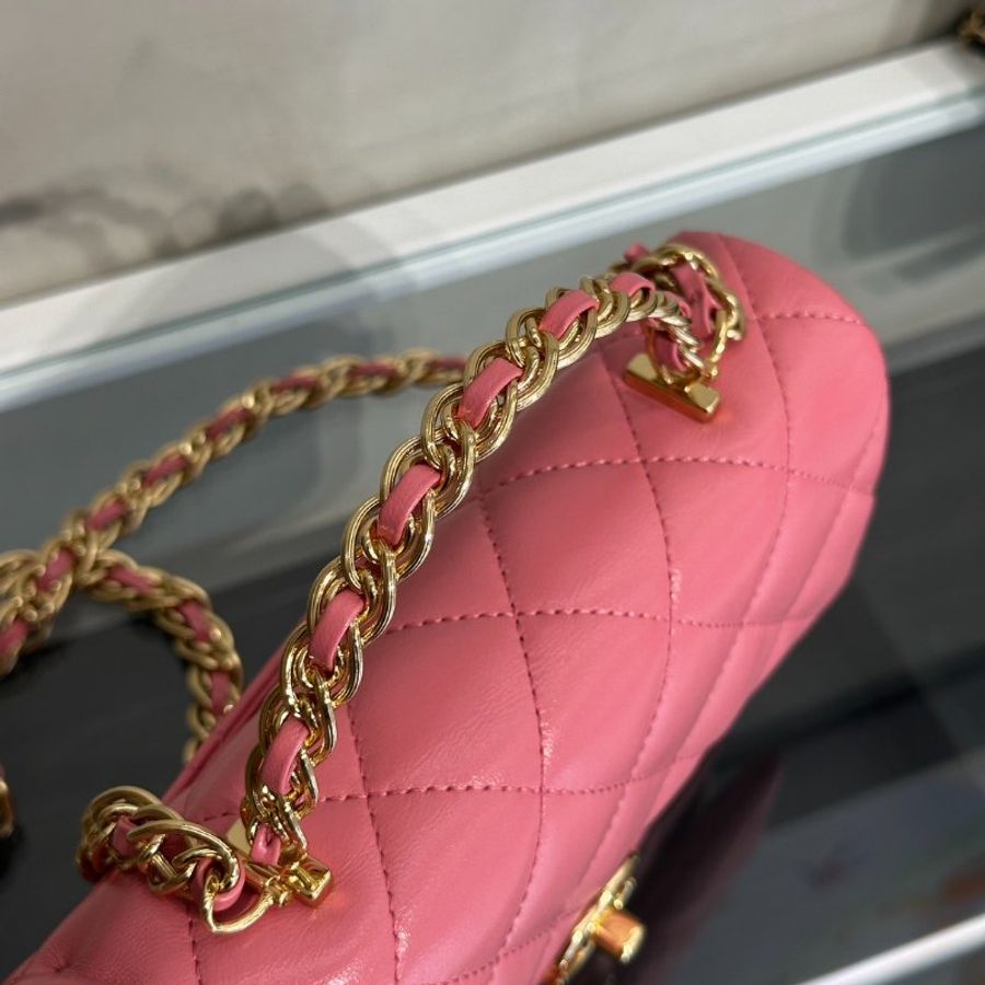 CHANEL 23B Handle CF - 小號唇膏粉金-9