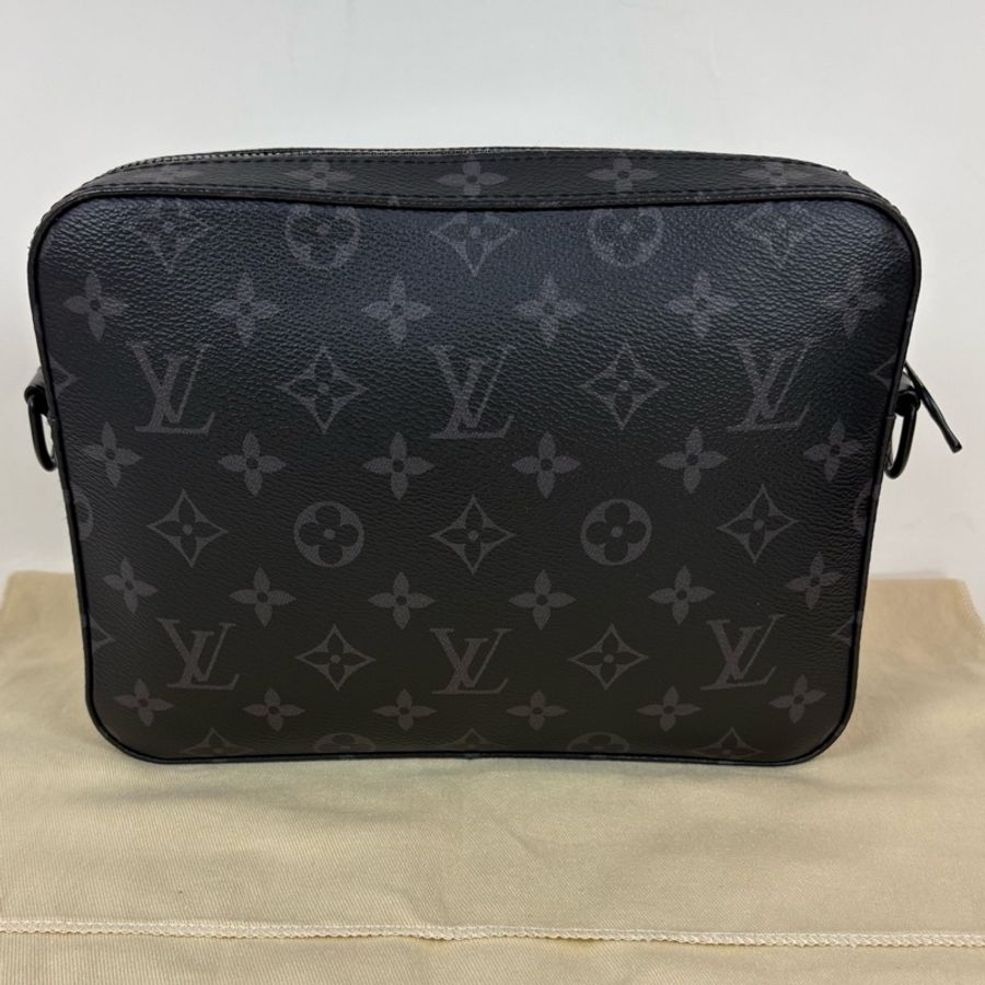 Louis Vuitton 路易威登 新款Steamer Monogram Eclipse 塗層帆布男士郵差單肩斜挎包，尺寸23.-1