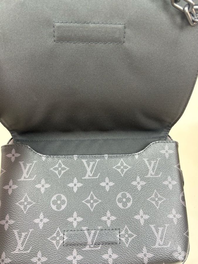 Louis Vuitton 路易威登 新款Steamer Monogram Eclipse 塗層帆布男士郵差單肩斜挎包，尺寸23.-6
