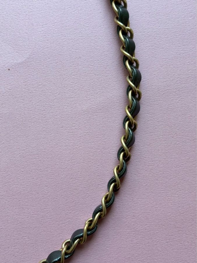 Chanel 金屬灰金字樣22bag後背包-19