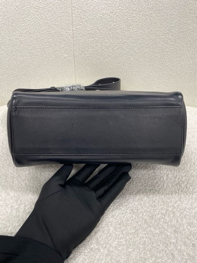 Hermes 愛馬仕 Kelly messenger郵差包小號 黑銀 evergrain皮 W刻-8