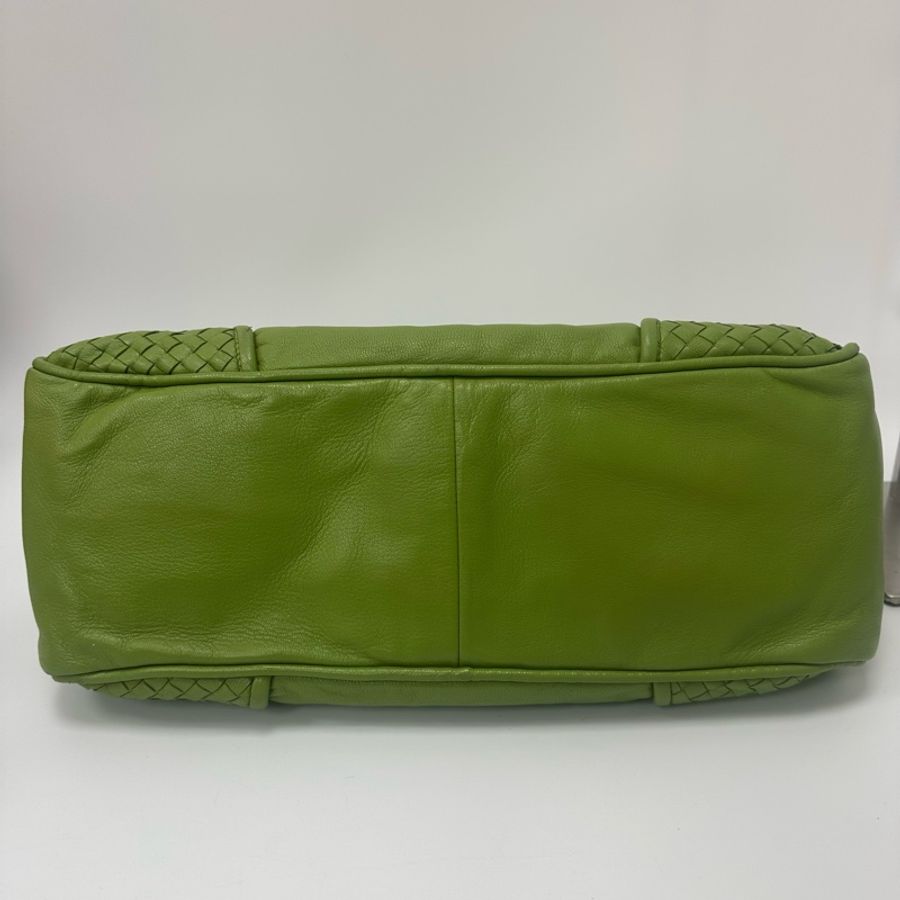 【赫蒂國際精品】Bottega Veneta 綠色編織皮革肩背包 vintage-9