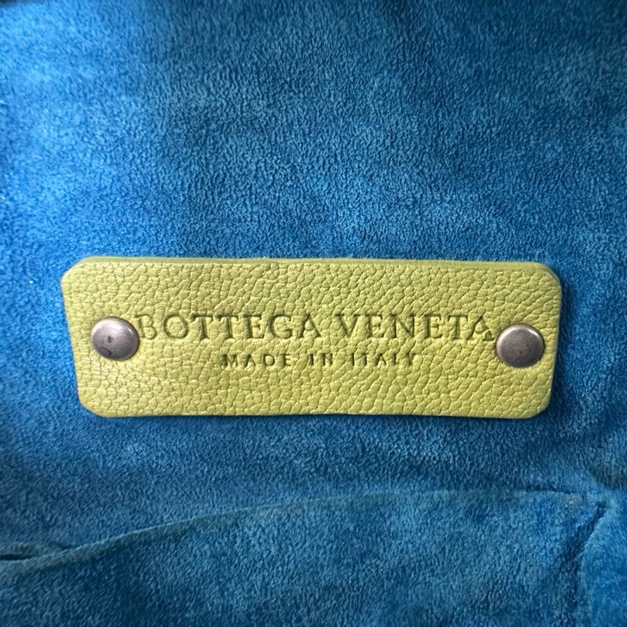【赫蒂國際精品】Bottega Veneta 綠色編織皮革肩背包 vintage-21