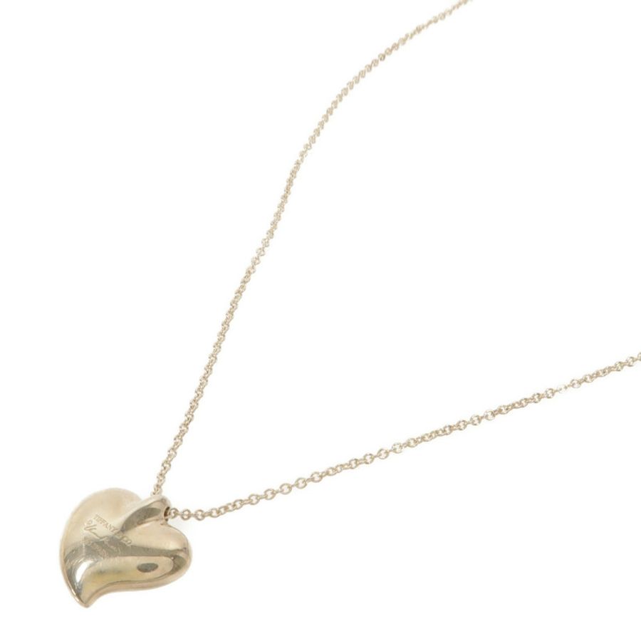 TIFFANY&CO 925純銀Elsa Peretti Full Heart Necklace項鍊-3