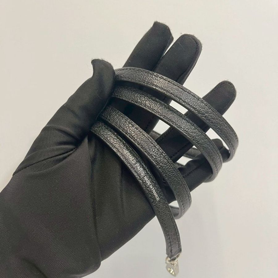 Hermes Mini Bolide 黑銀山羊皮 全新G刻-17