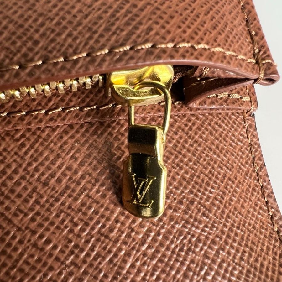LV M66540/晶片款 老花Brazza 對開長夾-9