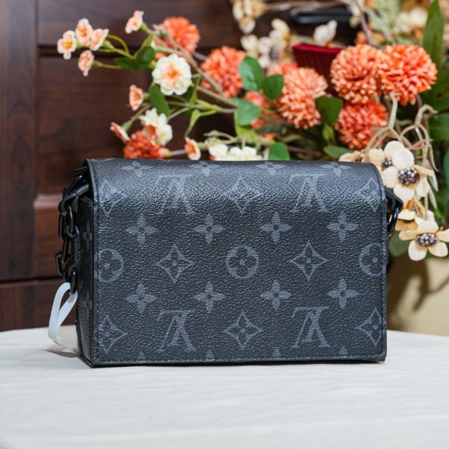 芯片款 路易威登/Louis Vuitton Steamer 黑花盒子包-1