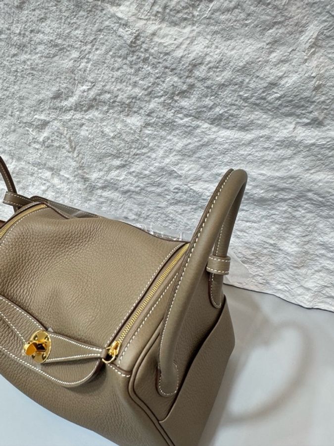 Hermes 愛馬仕 lindy 26 大象灰 金扣 g刻 附件 塵袋 盒-6