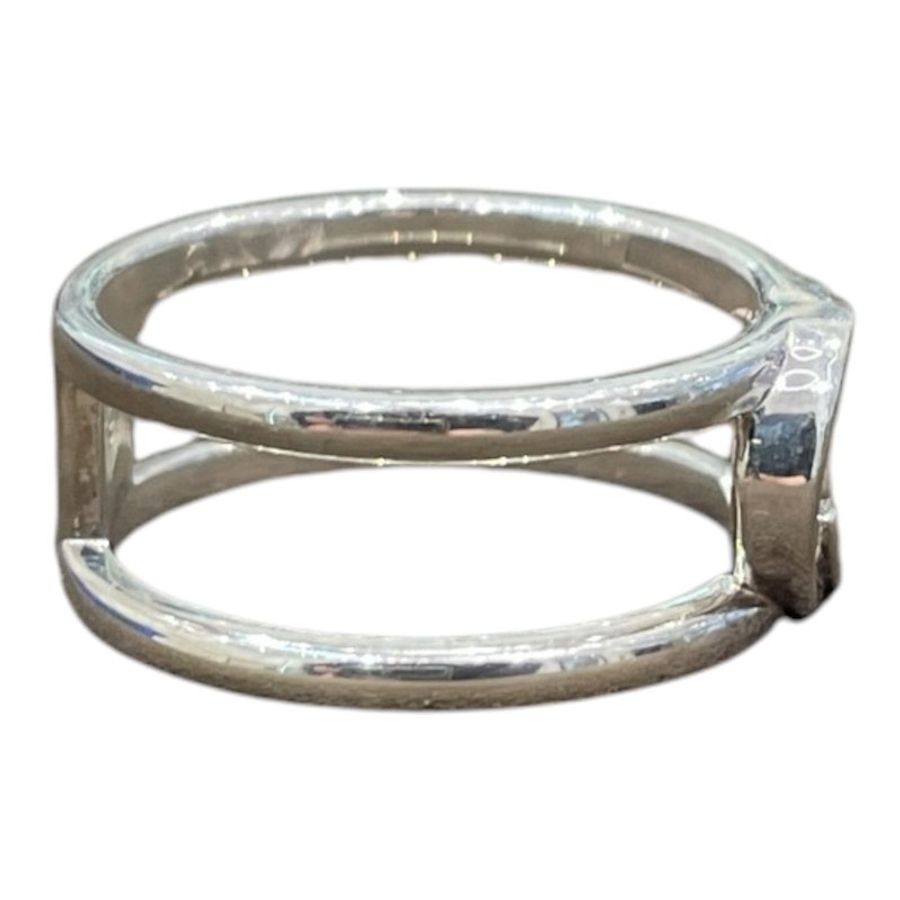 GUCCI 古馳 298036 INTERLOCKING G 戒指 925純銀 #19-1