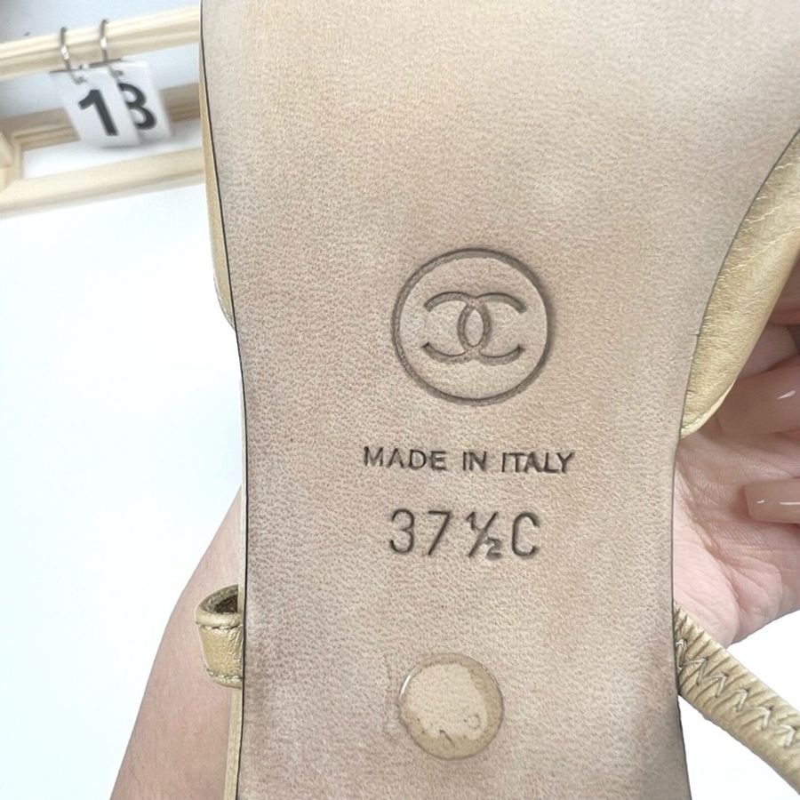 Chanel香奈兒Slingback 高跟鞋 37.5碼 99新-4