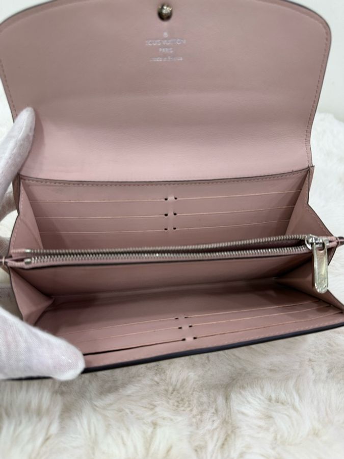 LV Louis Vuitton 路易威登 月光女神 Monogram圖案鏤空 長版皮夾 晶片-5