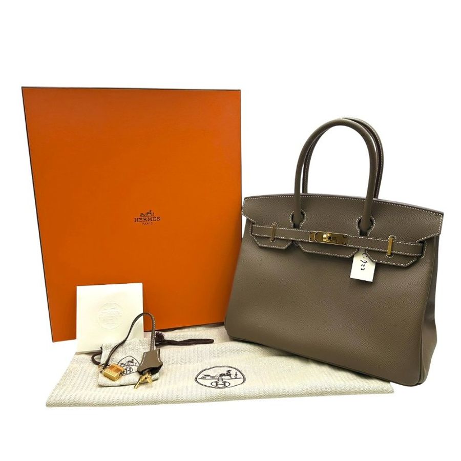 【美收精品】HERMES Birkin 柏金包 大象灰 30 C-722【隔月月中將轉賣至日本 上架期限30天】-0