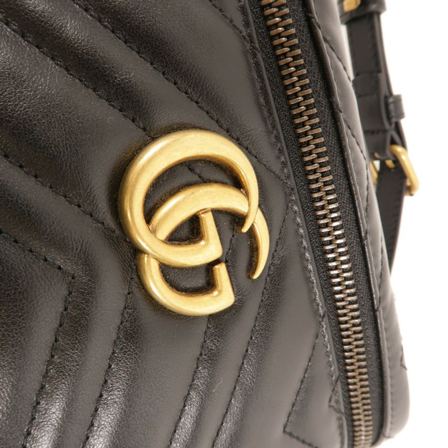 GUCCI 牛皮皮革Marmont Mini bag手挽肩背兩用袋-6