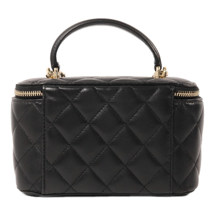 CHANEL 羊皮皮革Vanity Case鏈帶手挽肩背兩用袋-1