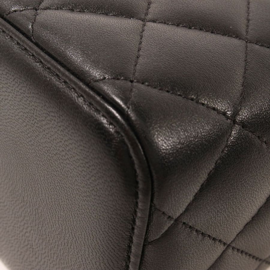 CHANEL 羊皮皮革Vanity Case鏈帶手挽肩背兩用袋-12