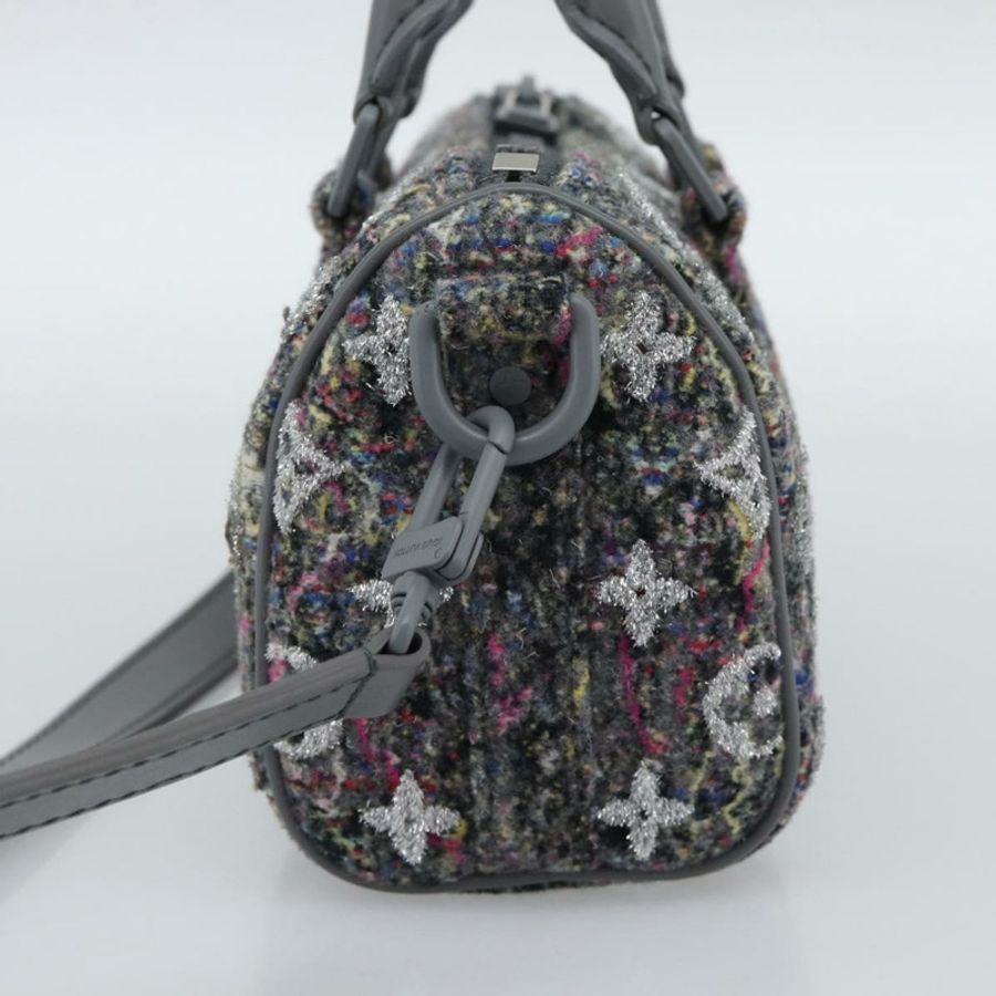 【日本直送】路易威登 Monogram 花紋氈 Keepall XS 手提包 灰色/粉紅色 M80821 正品 191687SAM-3