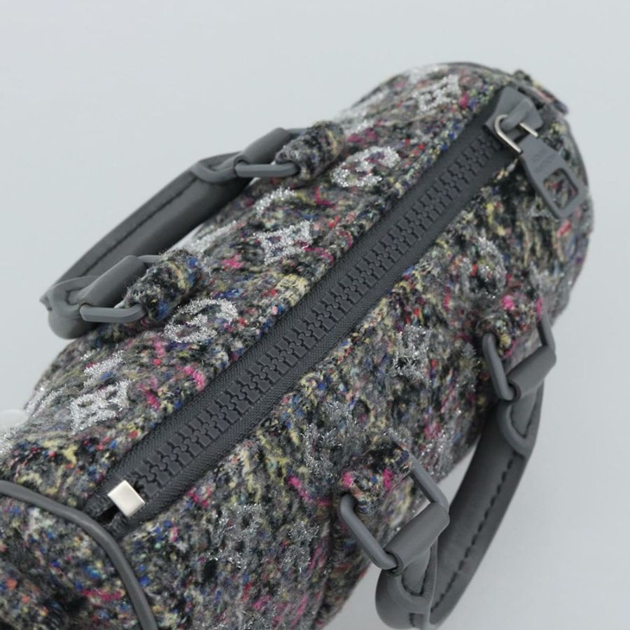 【日本直送】路易威登 Monogram 花紋氈 Keepall XS 手提包 灰色/粉紅色 M80821 正品 191687SAM-5