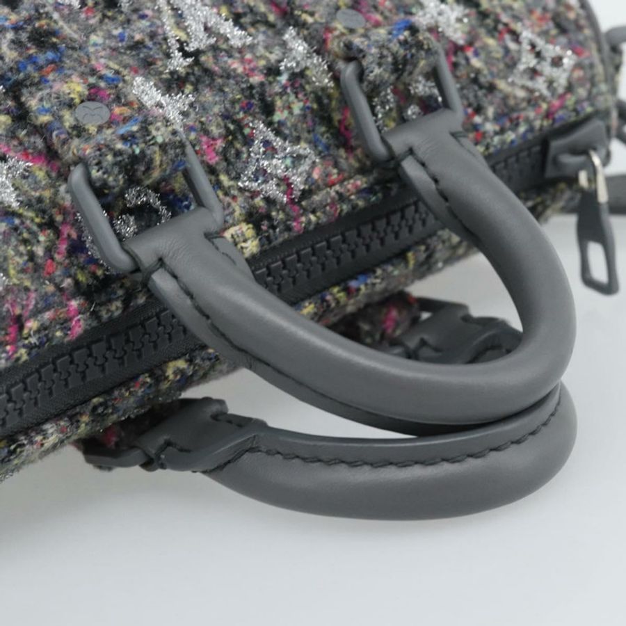 【日本直送】路易威登 Monogram 花紋氈 Keepall XS 手提包 灰色/粉紅色 M80821 正品 191687SAM-6