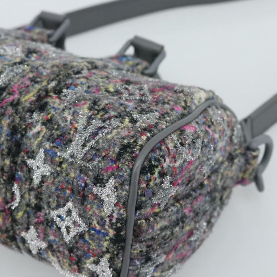 【日本直送】路易威登 Monogram 花紋氈 Keepall XS 手提包 灰色/粉紅色 M80821 正品 191687SAM-14