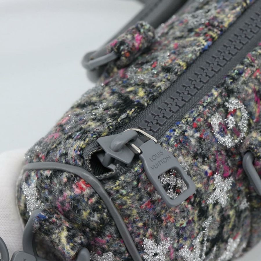 【日本直送】路易威登 Monogram 花紋氈 Keepall XS 手提包 灰色/粉紅色 M80821 正品 191687SAM-19