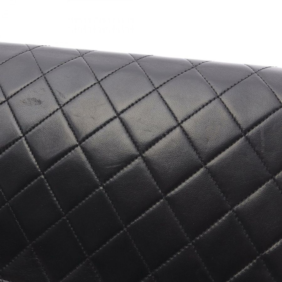 香奈兒 (CHANEL) 絎縫全蓋鏈條肩背包,羊皮材質,黑色,金色五金,二手 CC-6