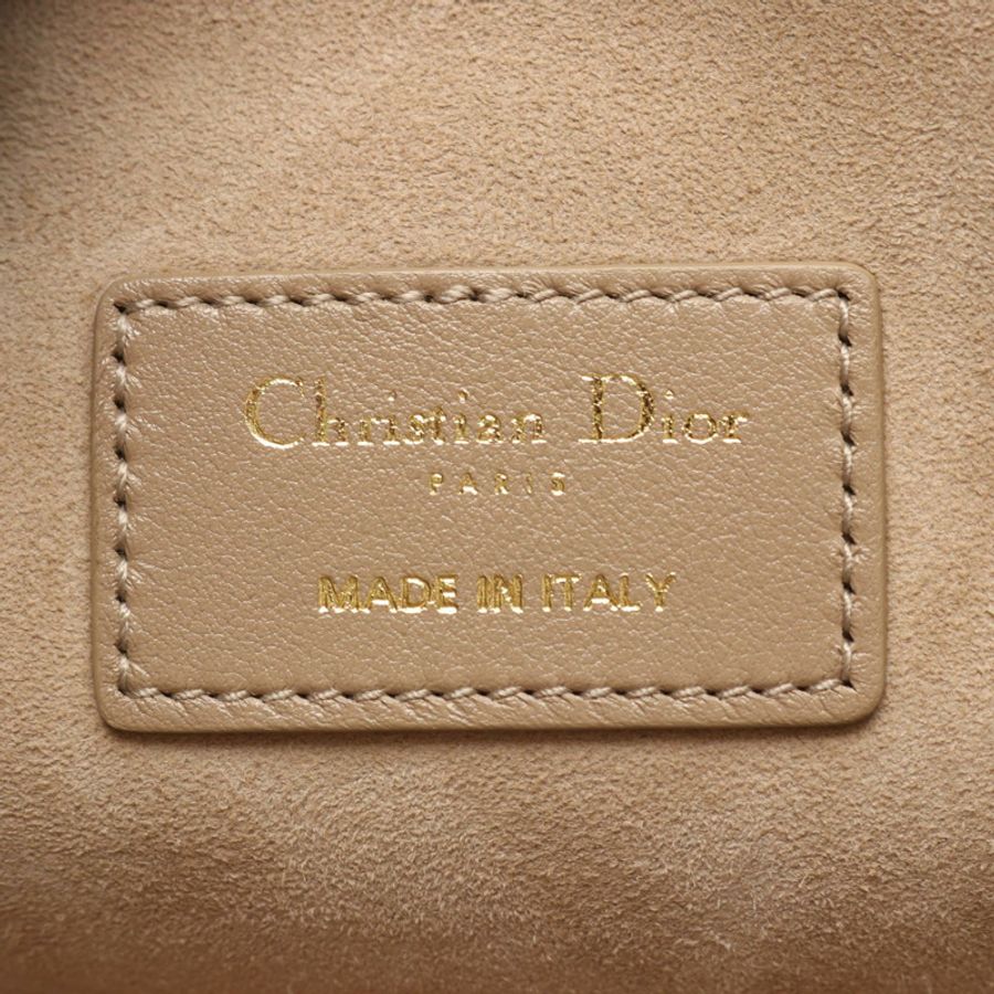 Christian Dior Essential Medium Archicanage Tote chai shoulder Bag leather Beige-3