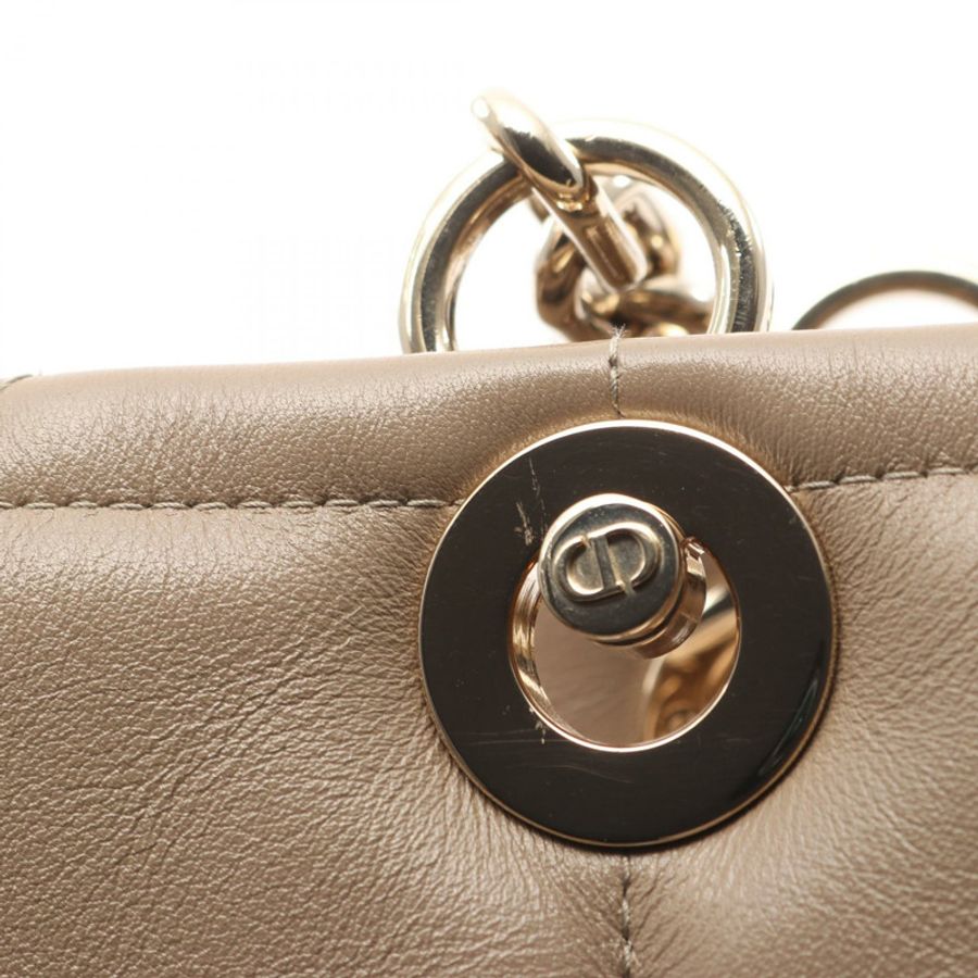Christian Dior Essential Medium Archicanage Tote chai shoulder Bag leather Beige-7