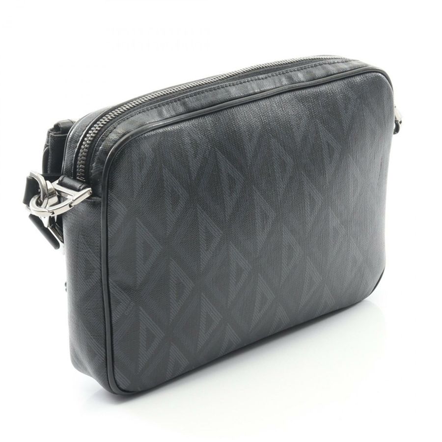Christian Dior CD 鑽石肩背包 1ADPO276CDP 帆布皮革 BK-1