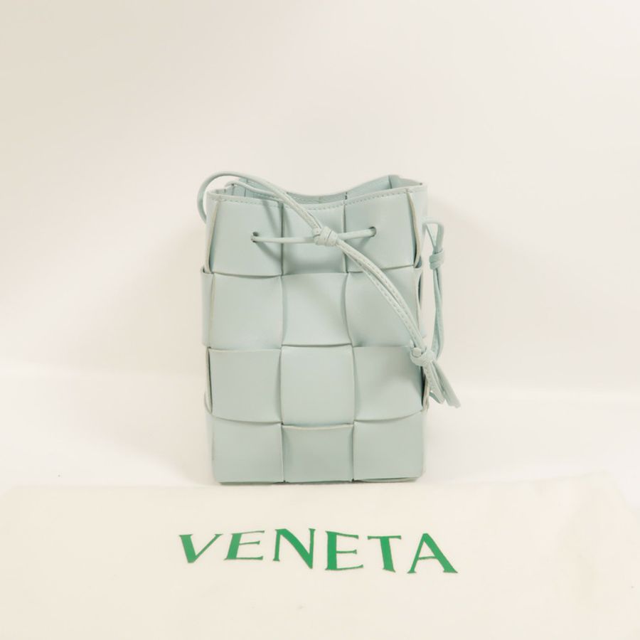 BOTTEGA VENETA 羊皮皮革Small Cassette Coss-Body Bucket肩背袋-7