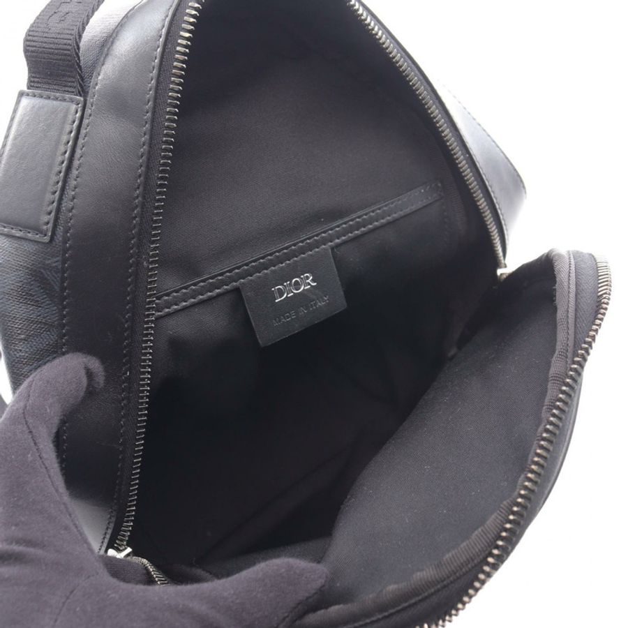 Christian Dior Rider Mini Sling CD Diamond 腰包帆布皮革黑色-2